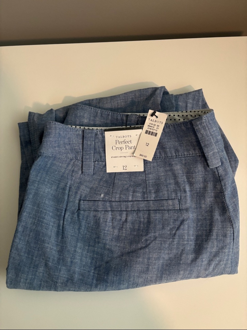 Talbot’s Perfect Crop Pants NWT